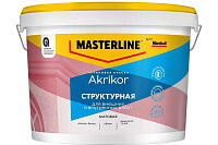Краска Masterline by Marshall Akrikor Структурная матовая белая база BW 50036157 (4.5л)