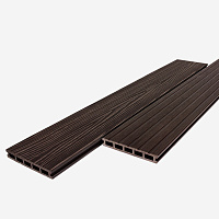 Доска террасная пустотелая UnoDeck MOGANO 165*24*3000мм RusDecking венге