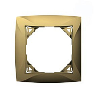 Рамка LEXEL ДУЭТ WDE000401 шампань 1-местная