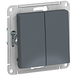 Выключатель Schneider Atlas Design 2-клавишный грифель ATN000751 425747