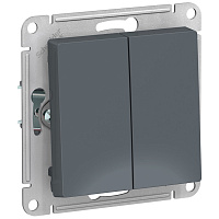 Выключатель Schneider Atlas Design 2-клавишный грифель ATN000751 425747