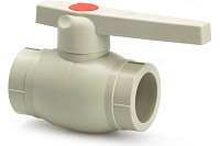 Кран шаровой PPR 40 PREMIUM Lammin полипропиленовый серый Lm31172000040G