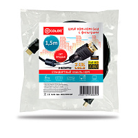 Кабель HDMI-HDMI D-COLOR с фильтрами 1,5м 