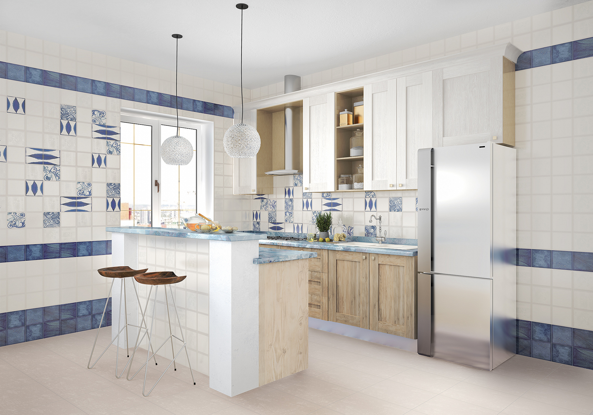 Плитка настенная Faenza Cobalt 15.6*63 см, Eletto Ceramica 586831101 доставка Нижний Новгород 2 Плитка настенная Faenza Cobalt 15.6*63 см, Eletto Ceramica 586831101 купить 2
