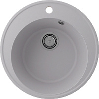 Мойка для кухни Ulgran Quartz Nora 485-04 кварцевая круглая D48,5см платина