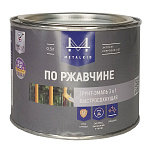 Грунт-эмаль по ржавчине 3в1 MetalKID быстросохнущая RAL 9005 черный (0.5л)