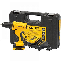 Дрель-шуруповерт аккумуляторная Stanley SCH121S2K ударная (SCH121S2K-RU)