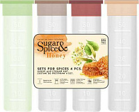 Набор для специй Sugar&Spice прозрачный 4 шт SE112312998