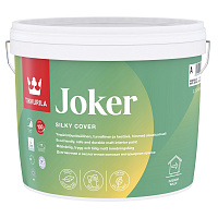 Водно-дисперсионная краска Tikkurila Joker для стен и потолка белая (База А) 2.7 л