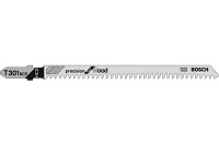 Пилка для лобзика Bosch T301BCP ( 5шт)Precision for Wood 3-65мм дерево,ДВП,ДСП  (2608633A37)