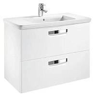 Тумба подвесная The GAP с раковиной GAP 80 белый глянец ROCA ZRU9302877/327470000