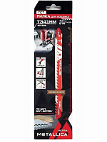 Пилка для лобзика METALLICA Ultra T341HM, 132/106мм шаг 4,3мм TCT, груб. рез, по ЦСП/ДСП/дереву 1шт (907900)