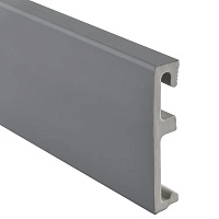 Плинтус напольный ALPHA 80 2.4м RAL7047 серый Salag AP81F2