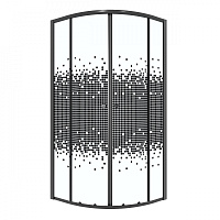 Ограждение душевое Eco 90*90*190см Niagara NG-1007-14BLACK черный