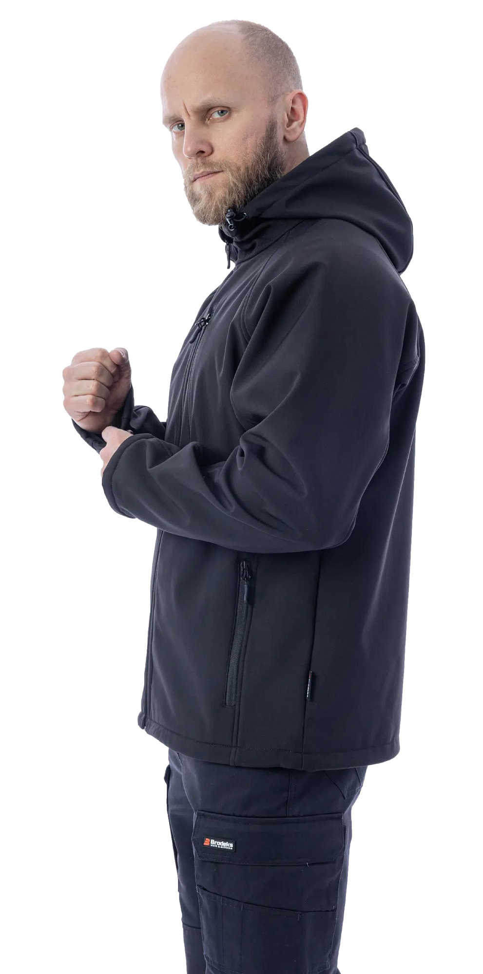 Куртка мужская Softshell с мембраной черный р.M(50-52) Brodeks KS232 доставка Нижний Новгород 2 Куртка мужская Softshell с мембраной черный р.M(50-52) Brodeks KS232 купить 2