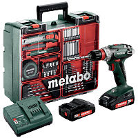 Дрель-шуруповерт аккумуляторная BS 18 Quick с набором оснастки Metabo 602217880