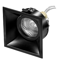 Рамка для скрытого монтажа DOMINO QUADRO MR16  черный LightStar 214507