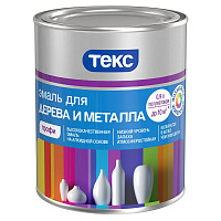 Эмаль ТЕКС Профи для дерева и металла полуматовая (База D) 0.9 л