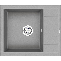 Мойка кухонная Granula GR-6002 прямоугольная 60*50см универсальное крыло базальт