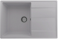 Мойка для кухни Ulgran Quartz Prima 750-04 кварцевая прямоугольная 75*50см платина