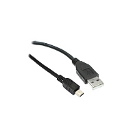 Шнур mini USB 1M  черный (18-4402)