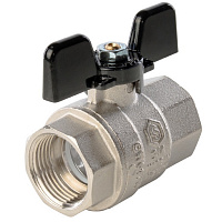 Кран шаровой полнопроходной Stout внутрення резьба ручка бабочка 3/4" PN50 SVB-0002-000020