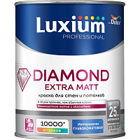 Краска для стен и потолков глубокоматовая Prof Diamond Extra Matt белая база BW Luxium 50034527 (1л)