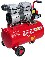 Компрессор Elitech КПБ 180/24М (безмасляный) малошумный 220В 1.0кВт 24л 8 бар 180л/мин