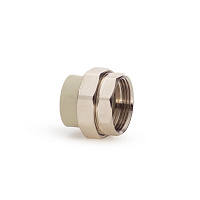 Муфта разъемная PPR 32*1* 1/4" Lammin внутренняя резьба полипропиленовая серая Lm31062032032G Муфта разъемная PPR 32*1* 1/4" Lammin внутренняя резьба полипропиленовая серая Lm31062032032G
