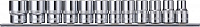 Набор головок торцевых шестигранных 1/2"DR 10-24 мм  Ombra 055463