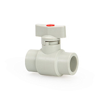 Кран шаровой PPR 20 ЭКО Lammin полипропиленовый серый Lm31074000020G
