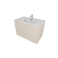 Тумба ВЕГА 80 с раковиной AQ0480-00  капучино светлый AquatekAQ77080-LC