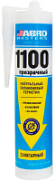 Герметик 1100 санитарный силиконовый прозрачный ABRO Masters SS-1100-SAN-CLR-RE