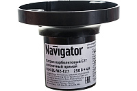 Патрон 71 608 NLH-BL-W2-E27 карболитовый потолочный прямой Navigator 132553