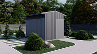 Хозпостройка Вариант №1 3.86*2.62*2.4м PREFAB 4884