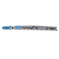 Пилка для лобзика Bosch Т123X HSS Progressor for Metal по металлу 1.5-10мм 100 штук 2608638700