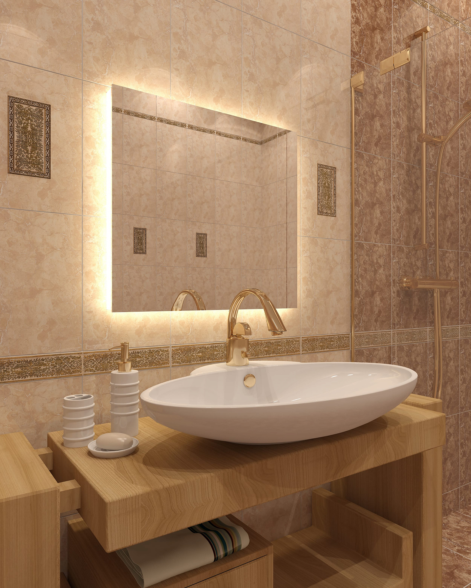 Плитка настенная Изабель низ 25*35см Axima Ceramica купить 1