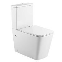 Унитаз-компакт безободковый 640*340*830мм BOX MB с сиденьем микролифт HOLLER B-PM3077B