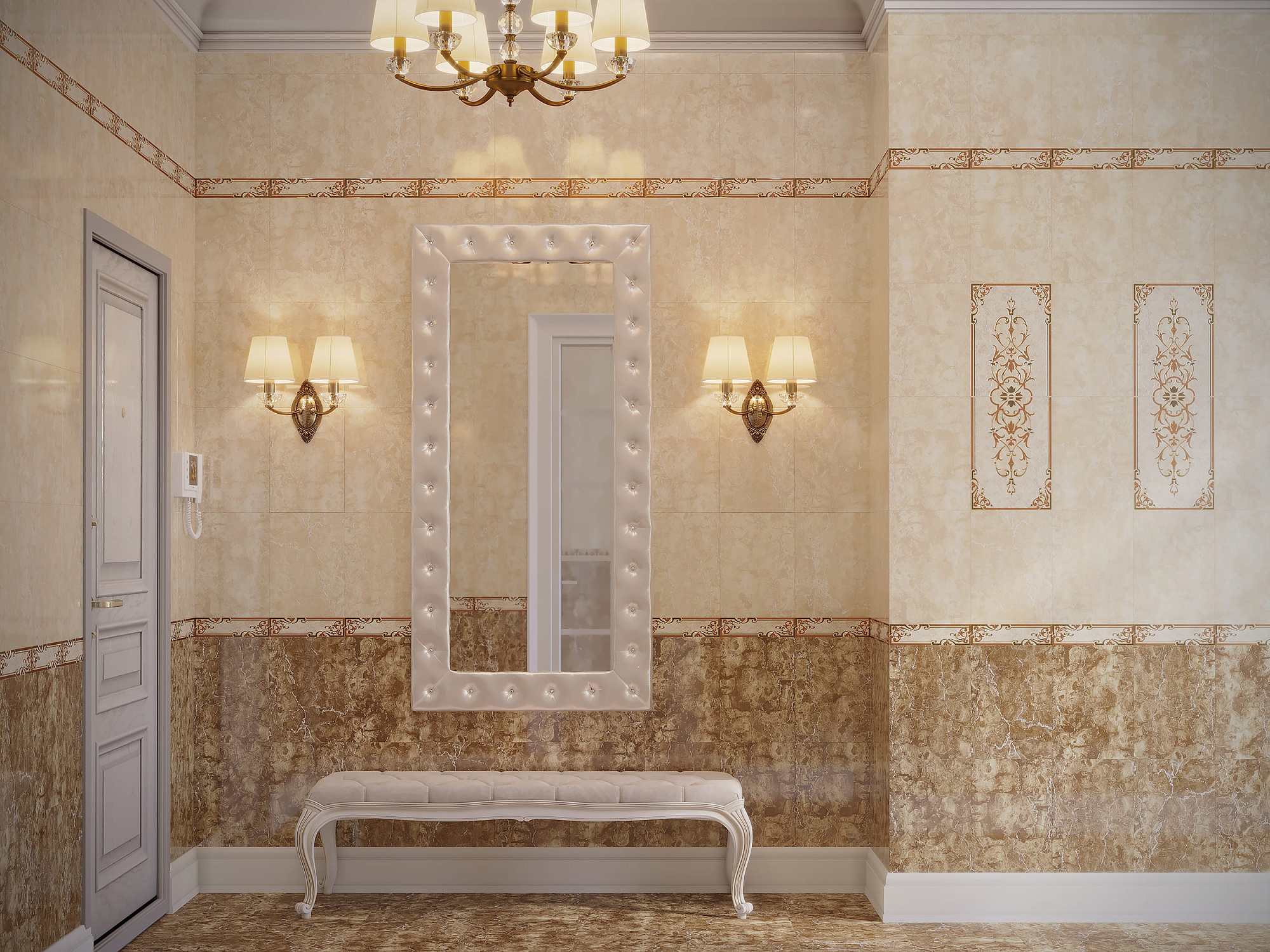 Плитка настенная Изабель низ 25*35см Axima Ceramica купить 2