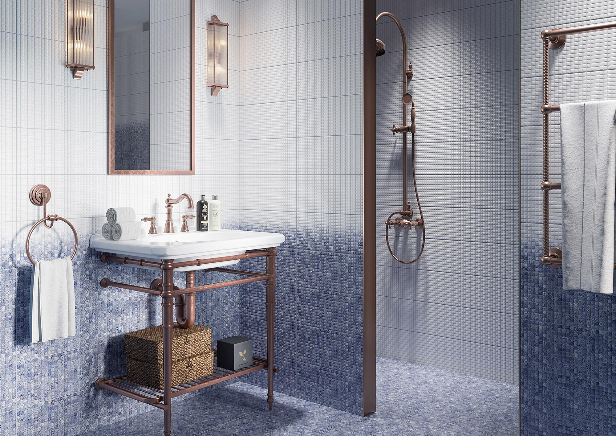 Керамогранит Hammam 42*42 см цвет голубой, Cersanit HA4R042 доставка Нижний Новгород 1 Керамогранит Hammam 42*42 см цвет голубой, Cersanit HA4R042 купить 1