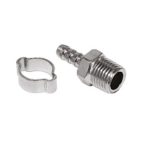 Переходник-соединитель Elitech 3/8"M (нар. резьба)/ елочка ф 8мм (0704.023400)