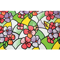 Пленка оконная статическая, 45*150см Delfa S4507