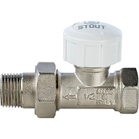 Клапан термостатический  прямой  1/2" Stout SVT-0001-000015
