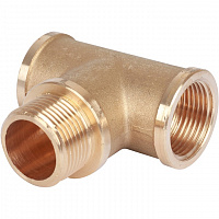 Тройник внутренняя-наружная резьба латунь 3/4"*3/4"*3/4" STOUT SFT-0064-343434