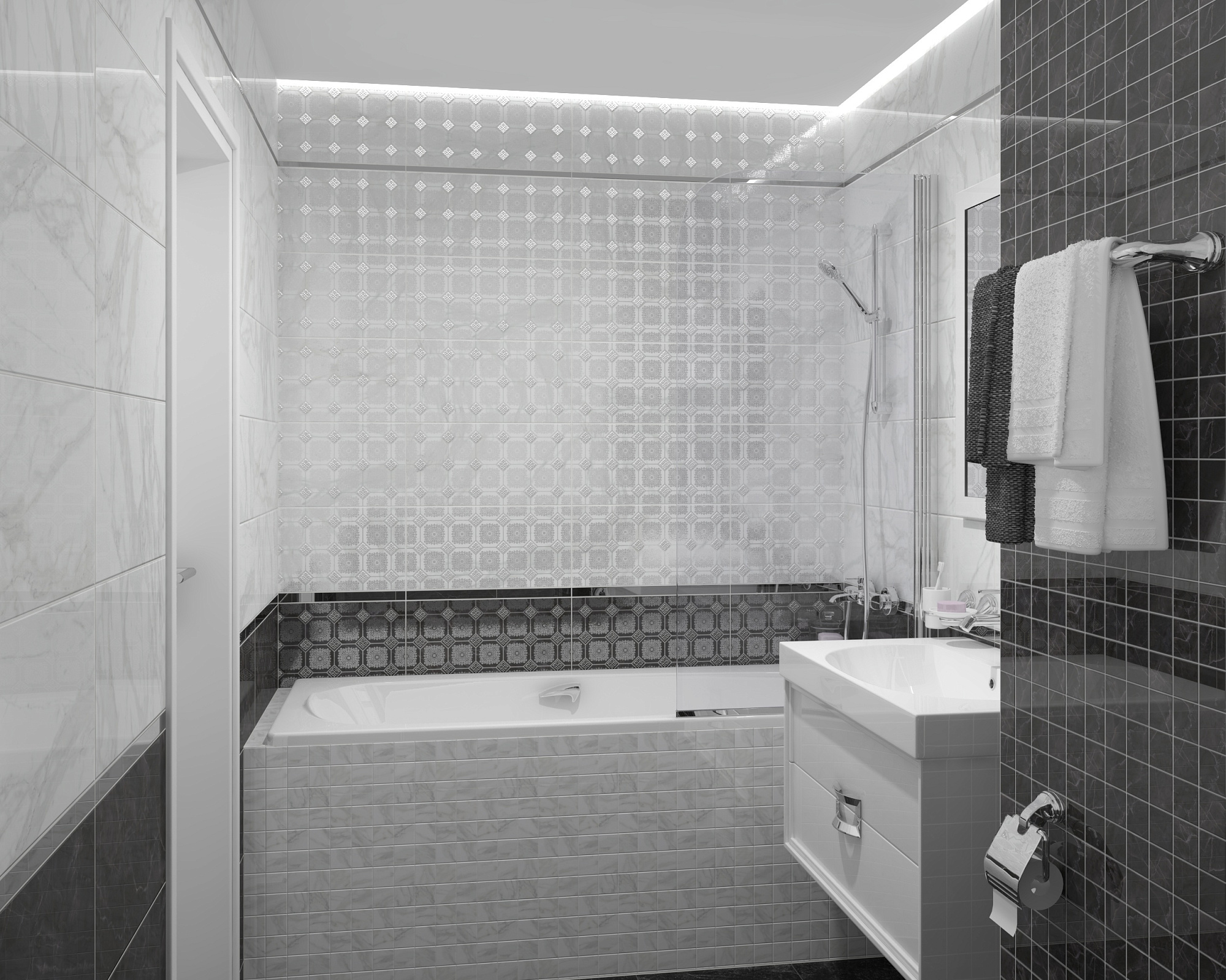 Декор Olimpus Grand черный 25*50см Laparet доставка Нижний Новгород 2 Декор Olimpus Grand черный 25*50см Laparet купить 2
