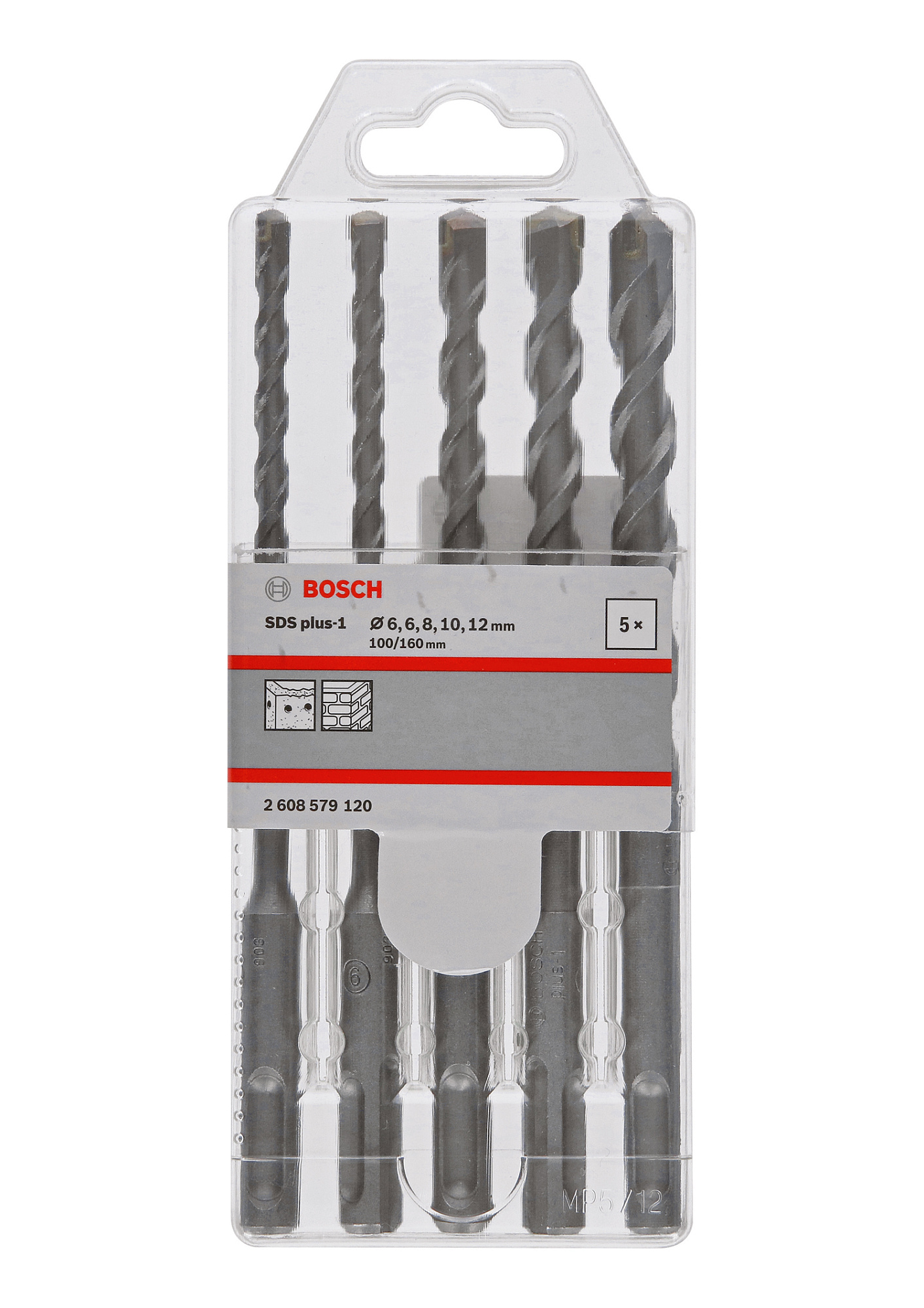 Бур SDS+ (набор) Bosch ф6-6-8-10-12*160мм (5шт) SDS plus-1 доставка Нижний Новгород 1 Бур SDS+ (набор) Bosch ф6-6-8-10-12*160мм (5шт) SDS plus-1 купить 1