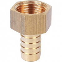Штуцер внутренняя резьба для шлангов латунь 3/8"*12мм STOUT SFT-0036-003812