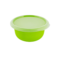 Миска кухонная с крышкой Алеана 2.75л оливковая 008738