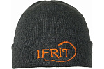 Шапка вязаная с отворотом Элементаль "IFRIT RAN" сер.мил. 100% акрил р.57-60 Ш-470