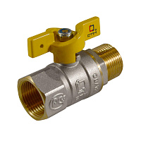 Кран шаровой для газа гайка штуцер ручка-бабочка 1/2" CGFMB012 Кран шаровой для газа гайка штуцер ручка-бабочка 1/2" CGFMB012